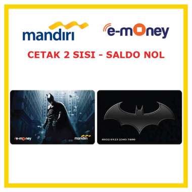 Kartu MANDIRI E-MONEY Batman 26 Anime etoll Custom Emoney [ SALDO NOL / 2 SISI ]