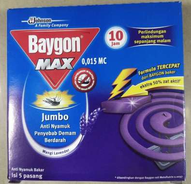 Baygon Bakar Jumbo wangi lavender ungu - lavender