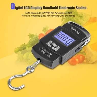 Timbangan Kecil Gantung Digital 50Kg - Timbangan Koper Digital Akurat - Timbangan Tas - Timbangan Ik