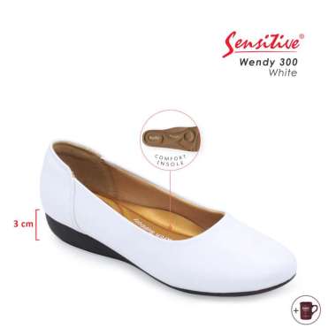 SENSITIVE SC Wendy 300 Sepatu Kulit Wanita 37 White