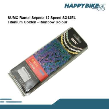 Rantai Sepeda Warna Pelangi SUMC Rainbow Bicycle Ring 9 10 11 12 EL Speed MTB Road Bike Sepeda Lipat