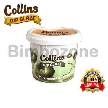 Bimbozone - COLLINS DIP GLAZE MATCHA - Topping dipping donat saus manis rasa Green Tea Matcha Sauce 