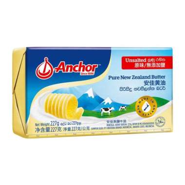 Anchor Unsalted Butter 227gr Butter Bayi Butter MPASI Penambah Berat Badan Anak