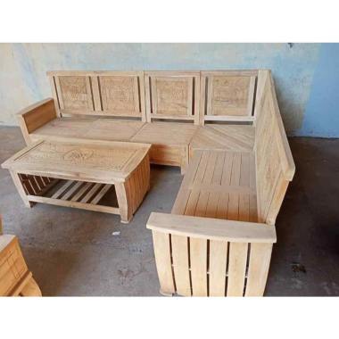 Kursi Sudut Tamu + Kursi Tamu Kayu Jati + Kursi Sudut Tamu Kayu Jati Terbaik