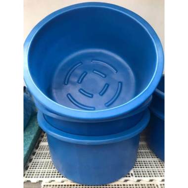 Bak bulat nishikigoi diameter 80cm tinggi 40cm, bak karantina ikan koi Biru