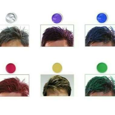 Cultusia Pomade Warna 80ml (Hair Color Wax Temporary) Light Gold (Emas)