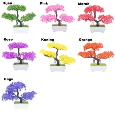 OEM ONE - C28-32 PART 1 Ornamen Pot Bonsai Tanaman Bunga Pajangan Dekorasi Rumah Tanaman Hias Plasti