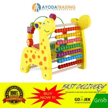 MAinan Berhitung Beads Abacus 3in1 - Tracing Wire