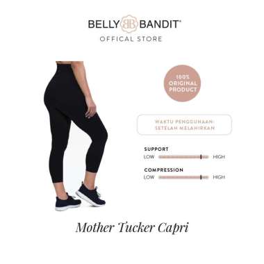 Belly Bandit Bump Support Capri Leggings Black