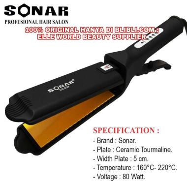 SONAR PRO ALAT CATOK RAMBUT PLAT LEBAR 5 CM CATOKAN RAMBUT PLAT LEBAR 5 CM ION CERAMIC CATOK RAMBUT 