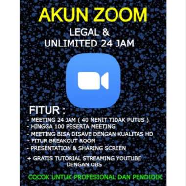 Zoom Meeting PRO EDU Unlimited Bergaransi Termurah