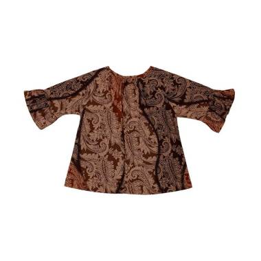 TORIO Smart Casual Gold Batik - Baju Atasan Anak Perempuan - Blouse Anak Perempuan - Blouse Batik 2-