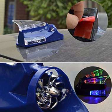 Variasi Lampu Mobil Sepeda Motor Tenaga Angin 8 LED Antena Sirip Hiu Tanpa Kabel