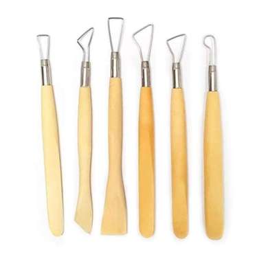 Clay Tools Kawat dan Kayu Set isi 6 (8 inch) / Alat Clay Kawat dan Kayu Merek V-TEC / Isi 6/8"