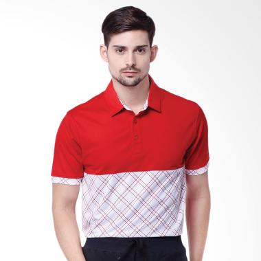 Svingolf Dome Polo Baju Golf - Flag Red