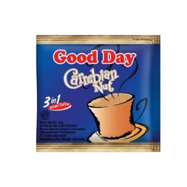 Promo Harga Good Day Instant Coffee 3 in 1 Carrebian Nut per 10 sachet 20 gr - Blibli