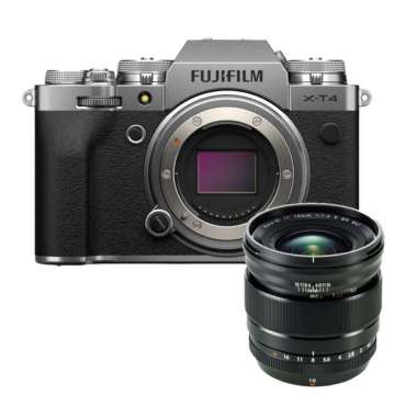 Fujifilm X-T4 Kit XF 16mm F/1.4 Mirrorless Camera Silver