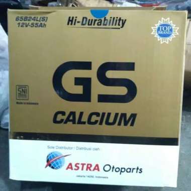 Aki mobil GS CALCIUM 65B24LS 12V 55AH -62106