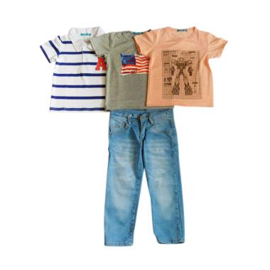 GBS Sens 4in1 Polo Stripe Pakaian Anak
