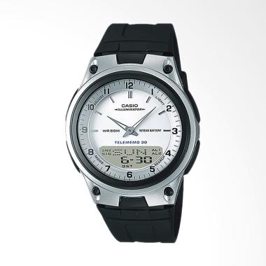 Casio AW-80-7AVDF - 10 Year Battery ... k Resin Band Putih Silver