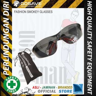 Kacamata Fashion Dewasa Smokey + Proteksi - Safety Fashion Welding Glasses GOSAVE
