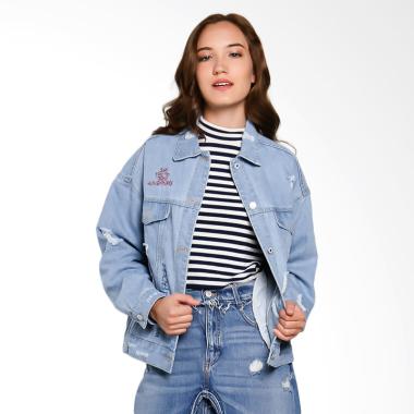 Papercut Fashion GZ 02 No 21 7005 Say Yes Denim Jacket Wanita - Blue