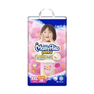 MamyPoko Pants Extra Soft Girls Popok Bayi [Size XXL/38 Pcs]