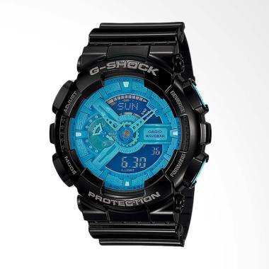 CASIO G-Shock Jam Tangan Pria - Black Blue GA-110B-1A2DR