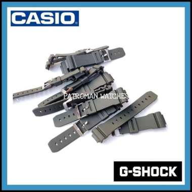 REPLACEMENT WATCH STRAP TALI JAM CASIO G-SHOCK DW-9052 DW9052 DW 9052 GREEN ARMY