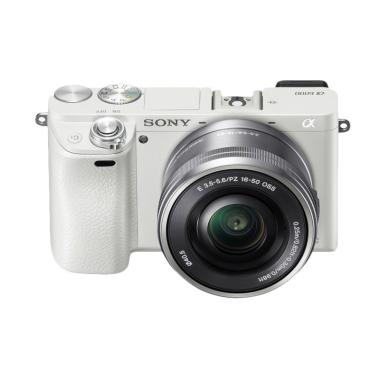 Sony Alpha A6000 Digital Camera Mir ... m Power Zoom Lens - White