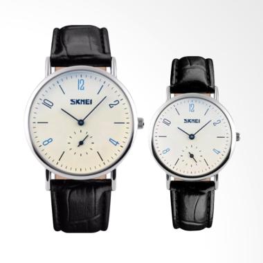 Skmei 9120 Casual Watch Jam Tangan Couple - Putih