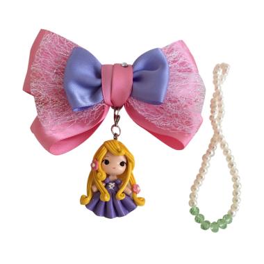 Essentia 2in1 Princess Rapunsel Hairclip - Purple Pink