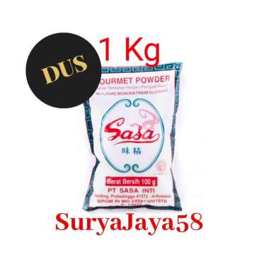 Sasa 1kg | Penyedap Rasa [1 dus/ isi 12 bungkus @1kg] |Penyedap rasa sasa / micin/ MSG / penguat ras