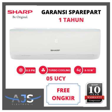 AC SHARP 05UCY 1/2 PK GARANSI RESMI PEMASANGAN