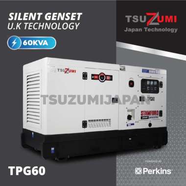 Genset 60 KVA Silent Perkins (UK) + Stamford Original