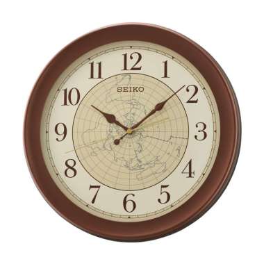 Seiko QXA709 Seiko QXA709B World Map Original Jam Dinding [36 cm]