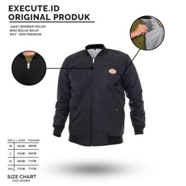 Jual Jaket Bomber Hitam Polos Online Terbaru Agustus 2021 Blibli