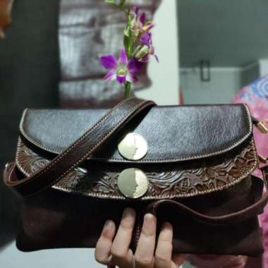 Tas Padang Bulan/TAS KULIT WANITA/TAS WANITA Coklat
