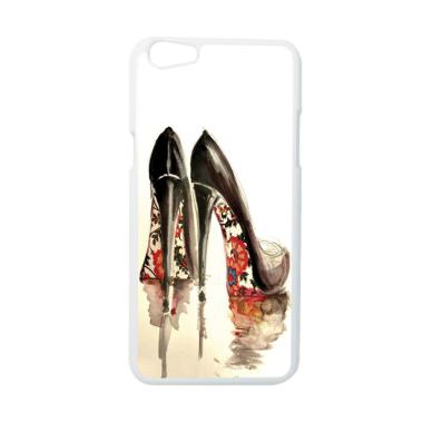 HEAVENCASE Motif Girl Cewe Cewek 10 Hardcase Casing for Oppo F3 - Putih