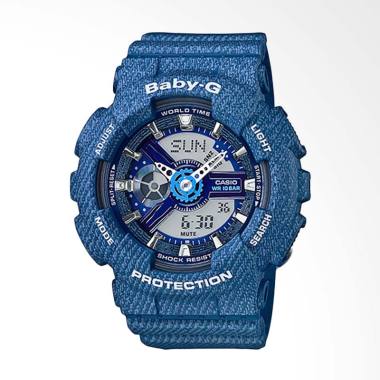CASIO Baby-G BA-110DC-2A2DR Resin Band Jam Tangan Wanita - Blue Blue