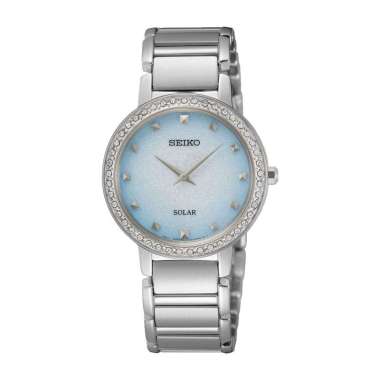 Seiko Ladies SUP-447P1 Solar Swarovski MOP Glitter Dial Original Jam Tangan Wanita