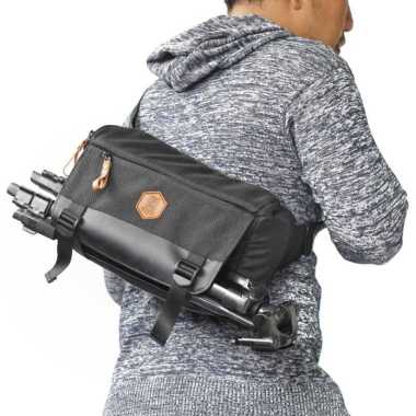 Tas kamera dslr mirorrless waistbag zano w1 Hitam