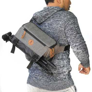 Tas kamera dslr mirorrless waistbag zano w1 Abu
