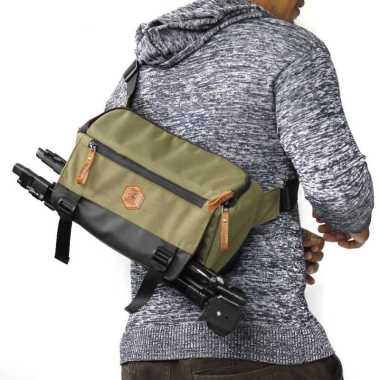 Tas kamera dslr mirorrless waistbag zano w1 GreenArmy