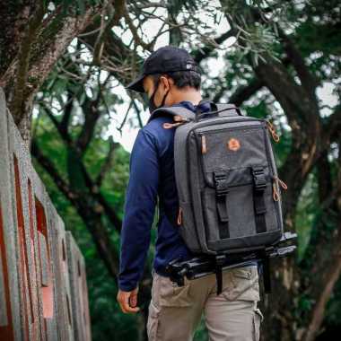 *New Product* Tas kamera & Laptop Bisa Dslr atau kamera video ZANO Terra Grey salur