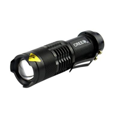 SF002 Cree Q5 Flashlight Senter LED - Black
