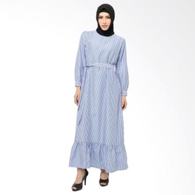 Xq Moslem Wear Melva Dress Muslim - Sky Blue