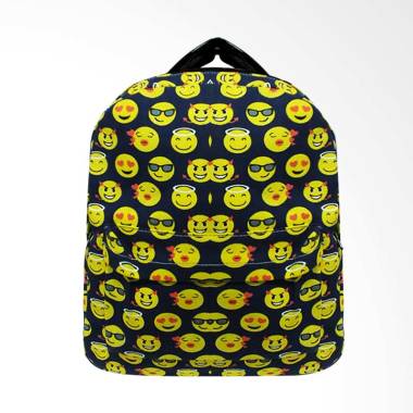 Shine Accessories TR1194 BLK Motif Emotikon Tas Ransel