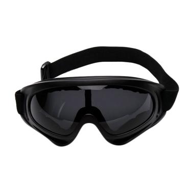 Selft Kacamata Goggles Ski - Black