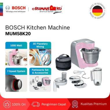 Bosch MUM58K20 Kitchen Machine Mixer - Pink Pink